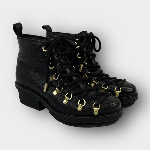 3.1 Phillip Lim Mallory Lace-Up Short Leather Hiker Boot Size 36/6 - Picture 5 of 10